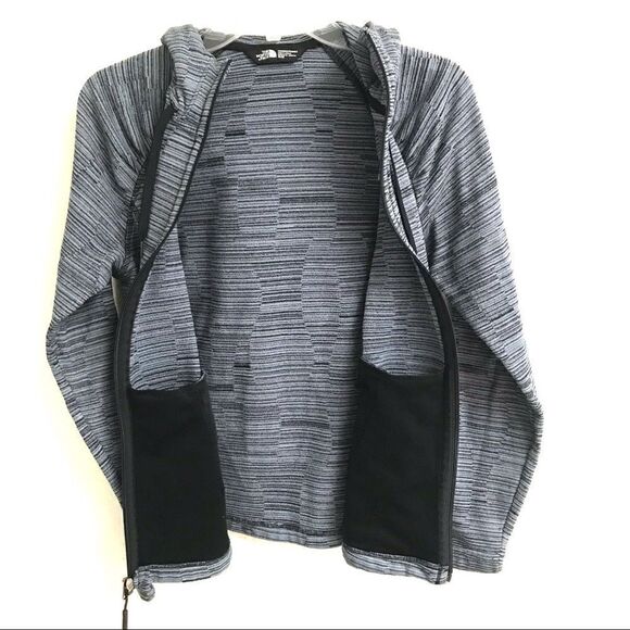 The North Face gorpcore striped drawstring hoodie M - Picture 5 of 6